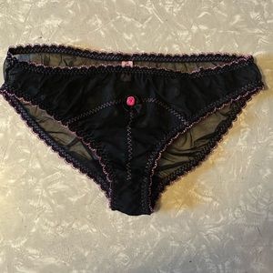 Agent Provocateur sheer black briefs L